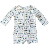 Baby One-Piece Rash Guard Swimsuit Canoe