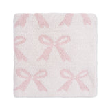Chenille - Blush Bow Blanket