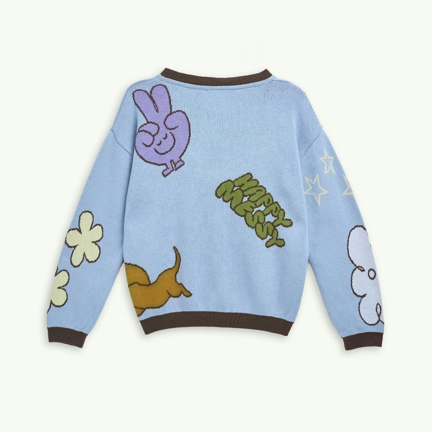 children's cotton cardigan - fun icons