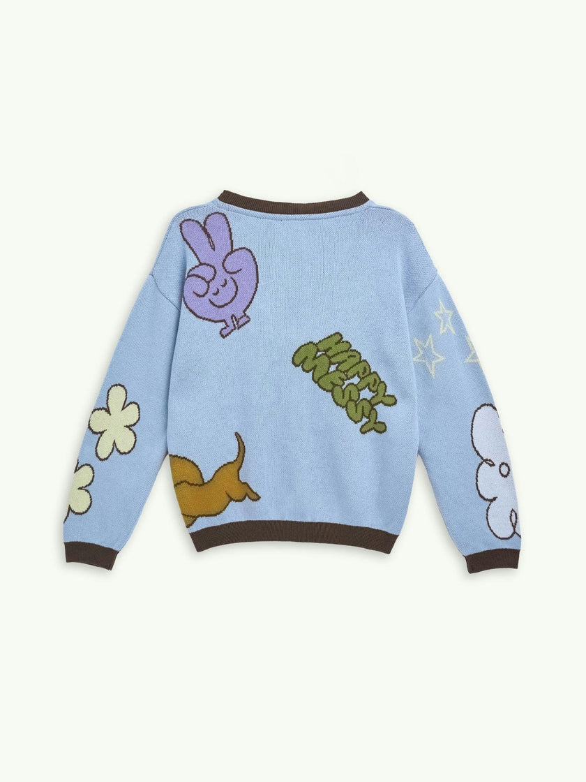 children's cotton cardigan - fun icons