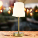 Carson 12.75" Modern Minimalist Iron Rechargeable Integrated LED Table Lamp