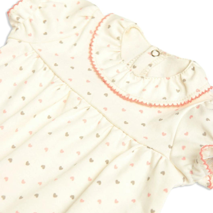 Sweetheart dress with ruffle bottom