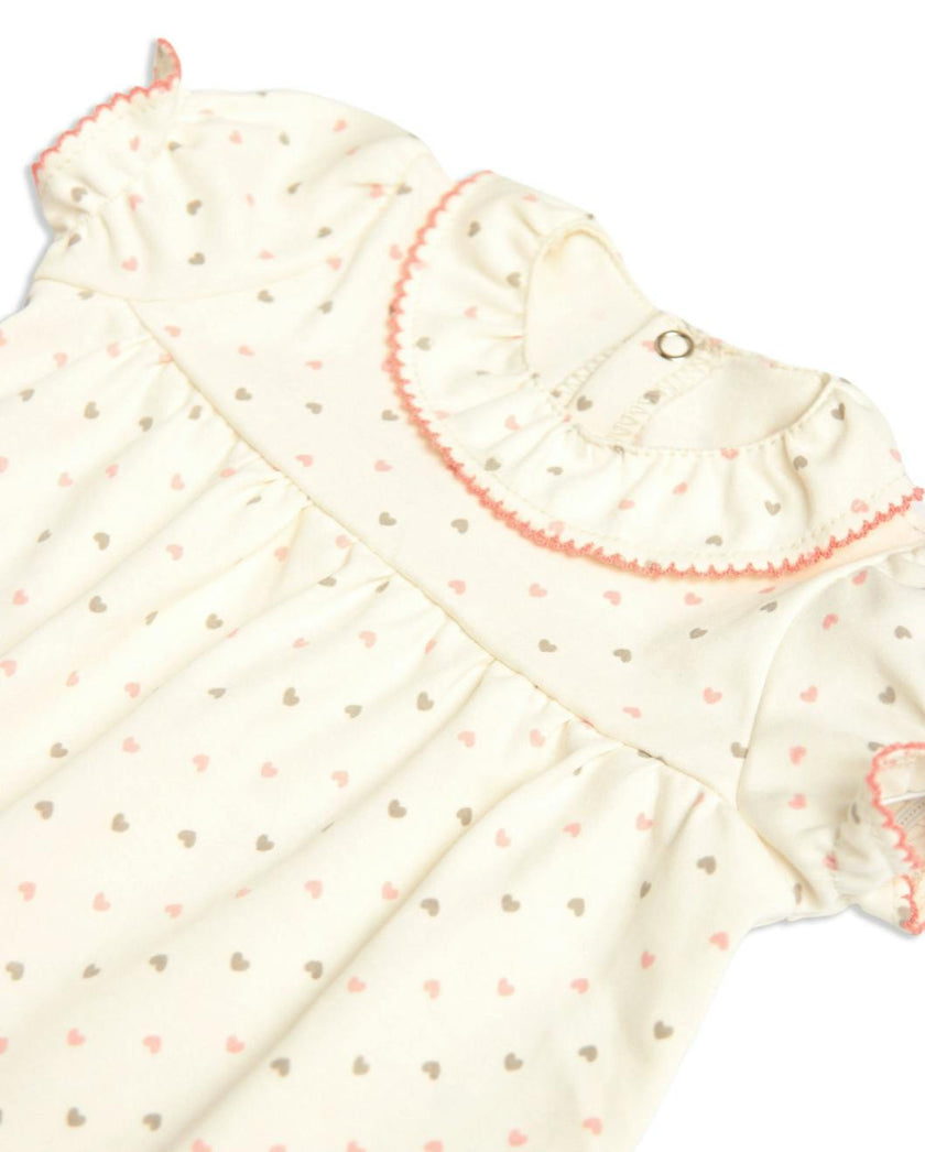 Sweetheart dress with ruffle bottom