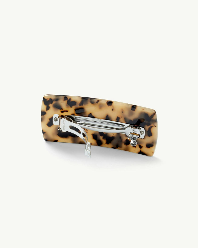 Jumbo Box Barrette in Blonde Tortoise