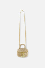 Faux Fur Small Bag Beige