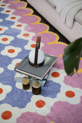 Pink and Purple Floral Area Rug