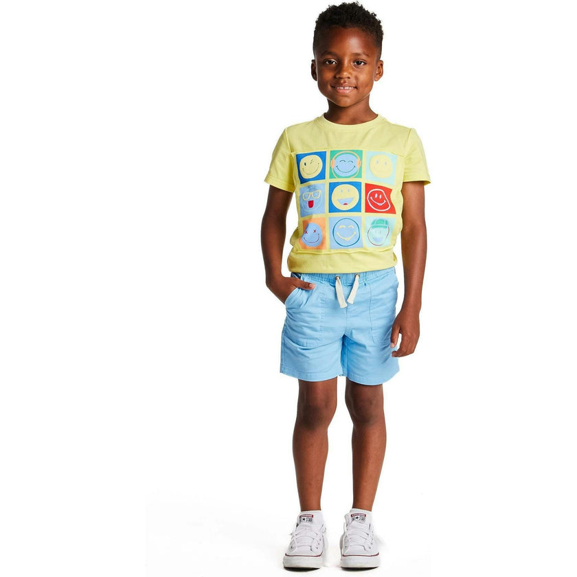 Boys Stretch Twill Shorts | Sky Blue