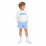 White Tennis Signature Crew Sweatshirt