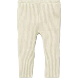 Fine Ribbed Knit Slim Fit Pants