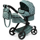 Bayer Design Dolls: Pram Xeo - Stars Green & White