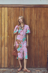 Bubble Linen Dress - Aquarela