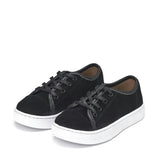 Robby Suede Flat Sole Lace-Up Sneakers