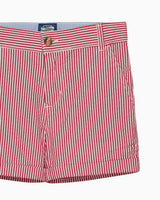 Charlie Chino Shorts in Red Stripe