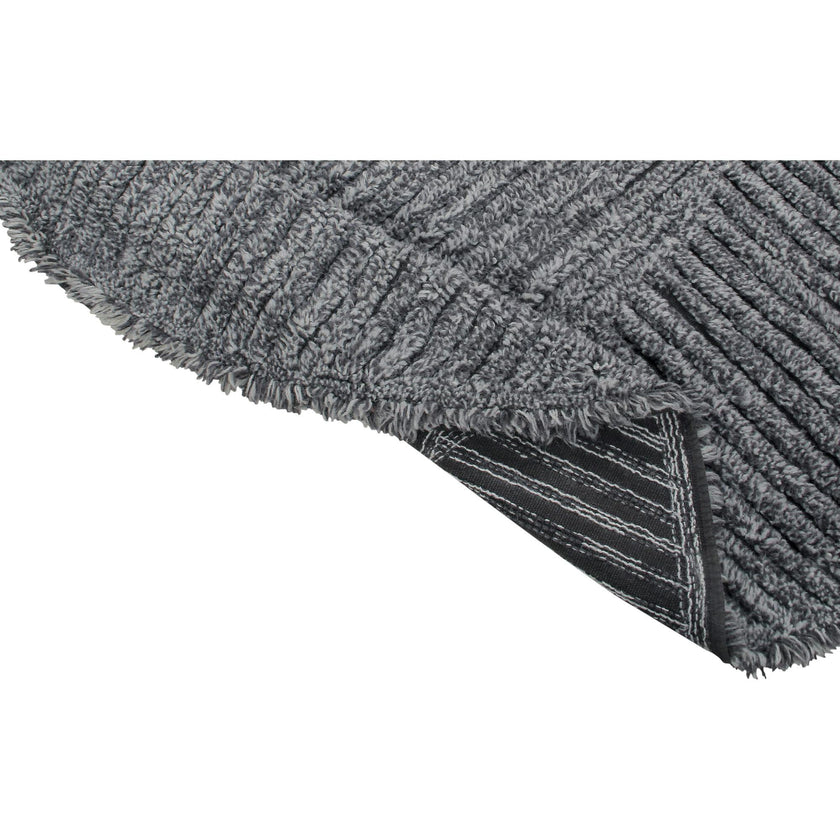 Black Tea Round Woolable Rug