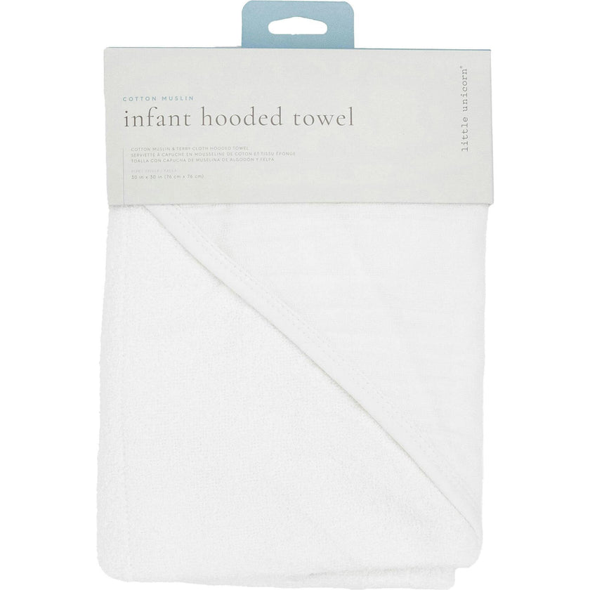Infant Hooded Towel - White