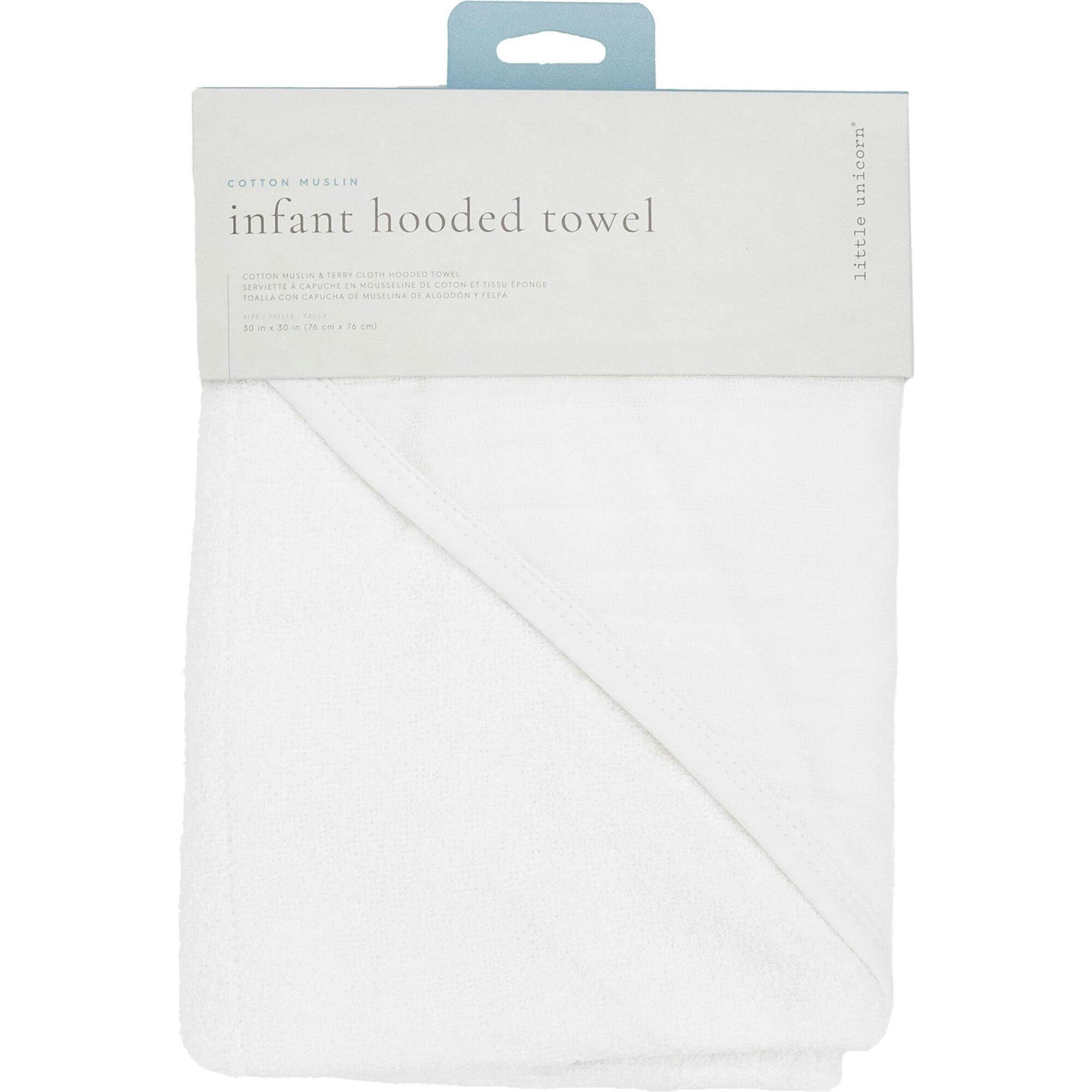 Infant Hooded Towel - White