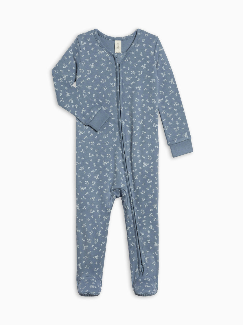 Peyton Zipper Sleeper - Isla Floral / Sea + Ivory