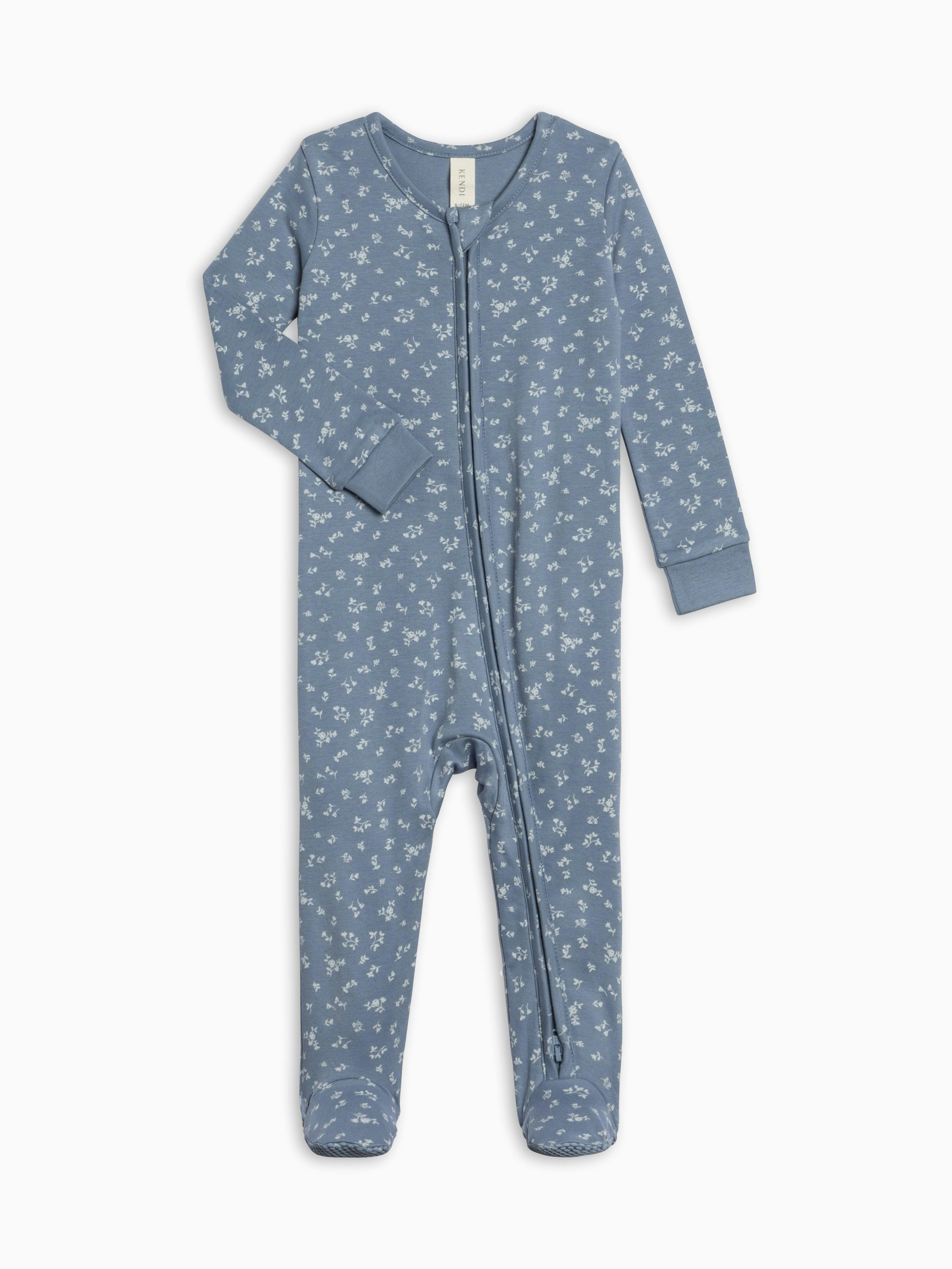 Peyton Zipper Sleeper - Isla Floral / Sea + Ivory