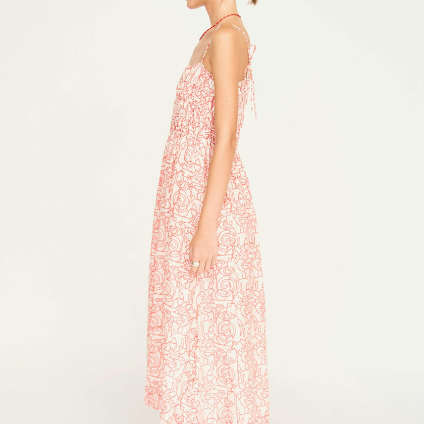 Puglia Dress in Cherry Heka