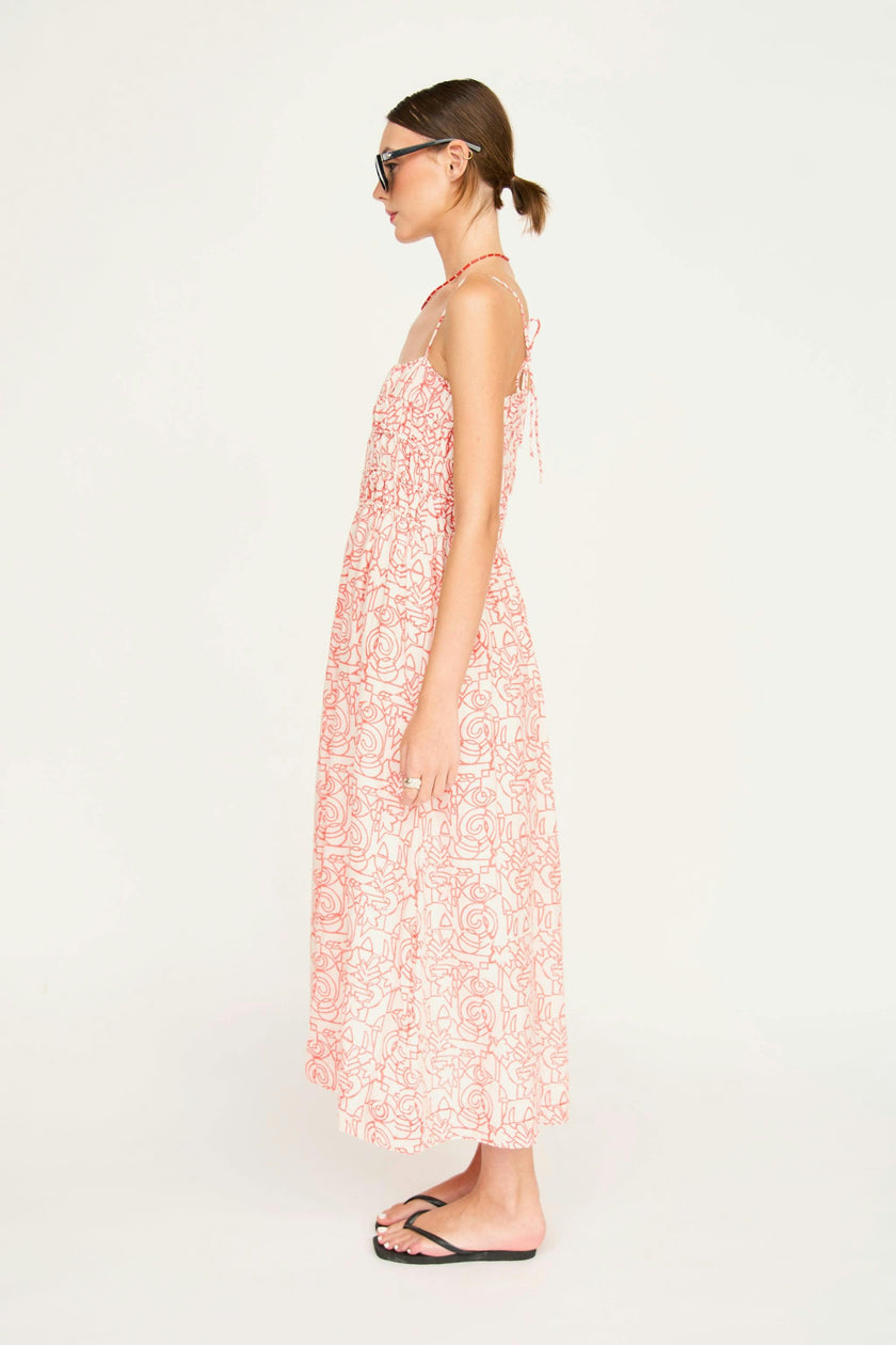 Puglia Dress in Cherry Heka