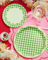 Christmas Cottage Plates Set - 32 paper plates, 2 sizes
