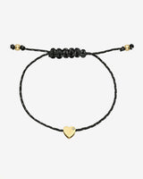 14k Gold Paracord Heart Fortune Bracelet