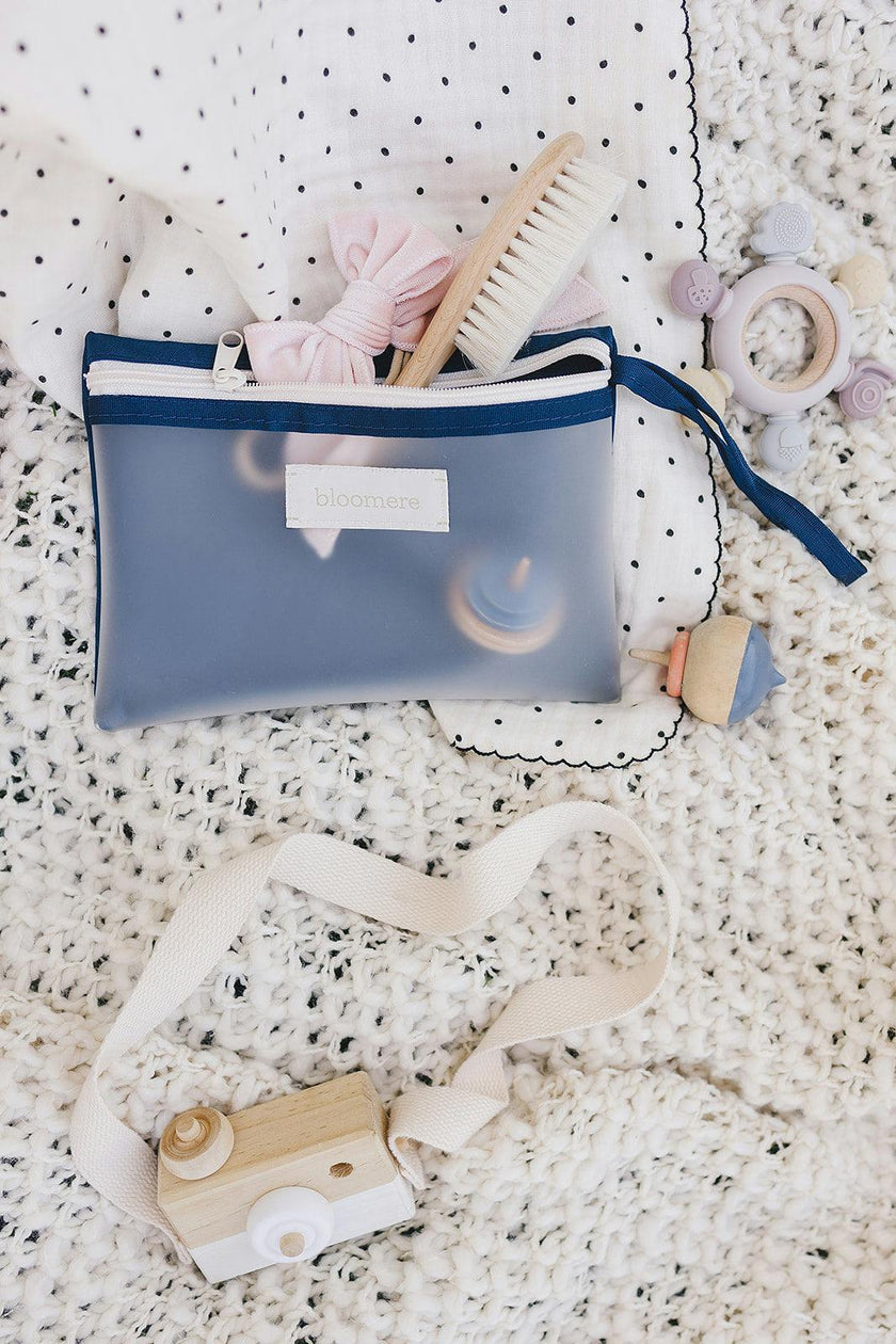 Small Pouch (Link Pink and Navy)