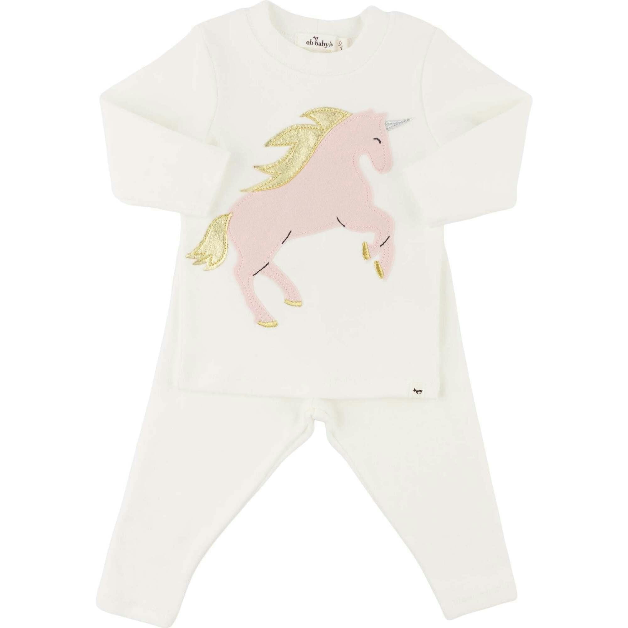 Prancing Applique L/S 2pc Set