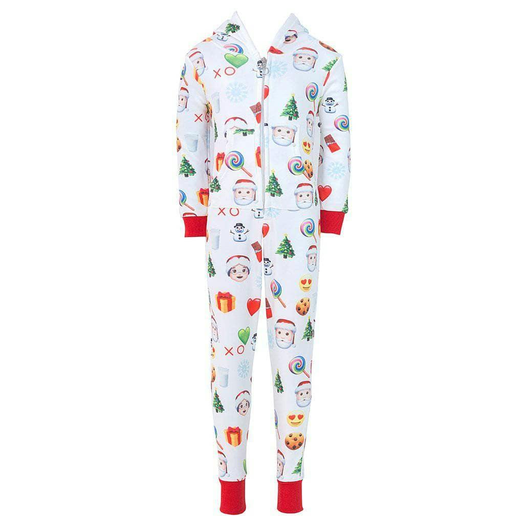 Women's Christmas Emoji Onesie