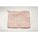 Rosebud Scatter Timeless Floral Ruffle Zipper Pouch