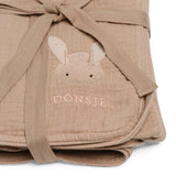 Ploekie Muslin Blanket XL | Fluffy Bunny | Rose Mocha