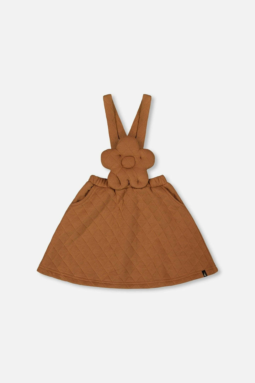 Quilted Overall Dress Mocha