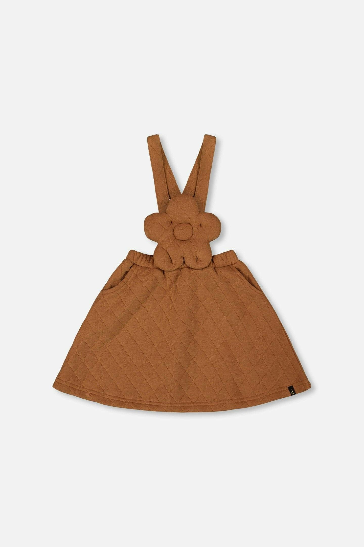 Quilted Overall Dress Mocha