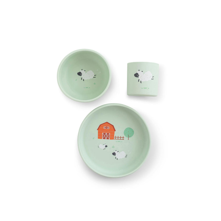Funny Farm Feeding Fun with Portable Booster Seat