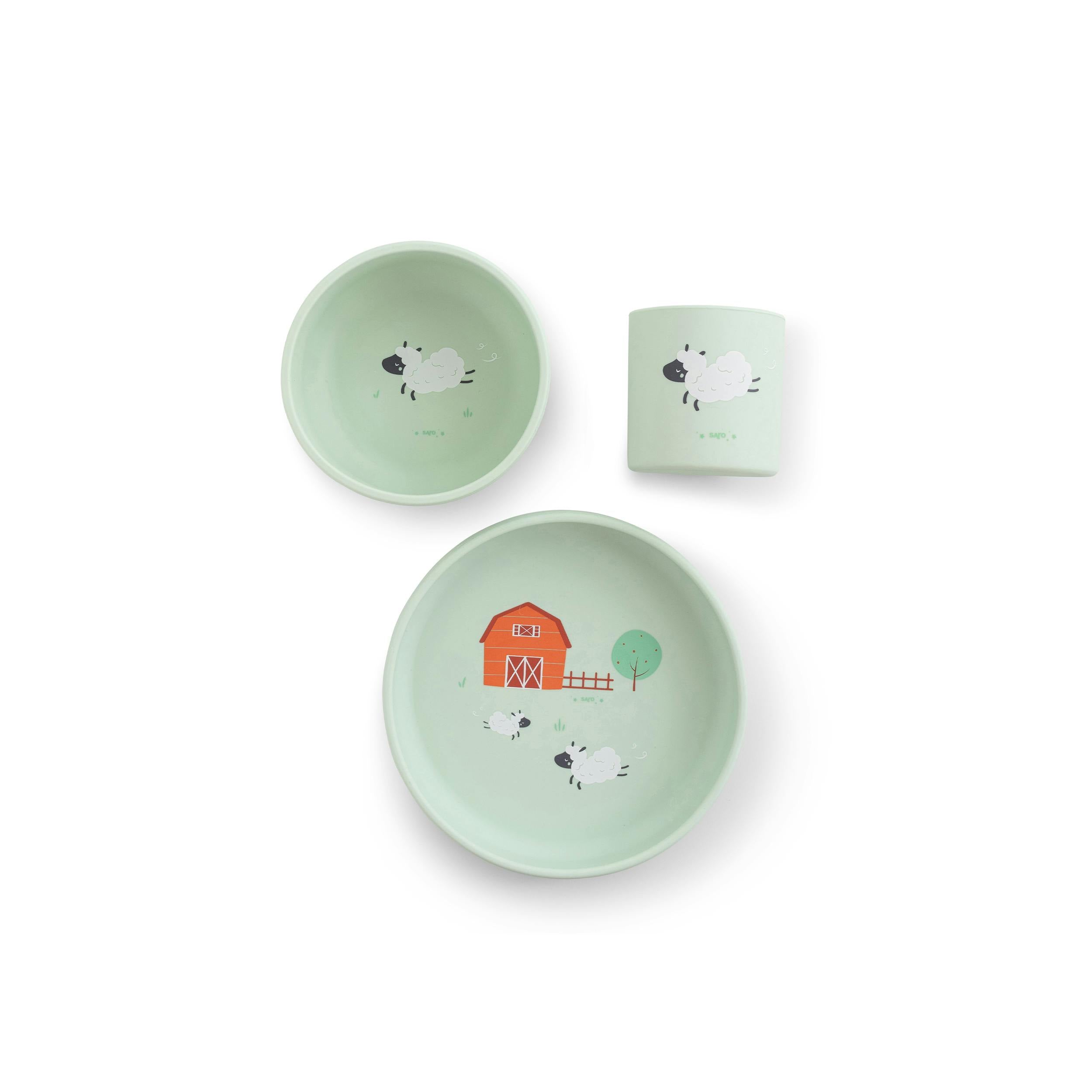 Funny Farm Feeding Fun with Portable Booster Seat