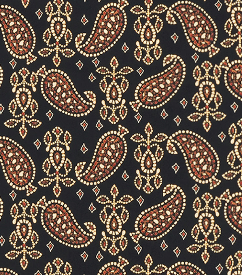 The Sloane Dress -  Duke Paisley Black