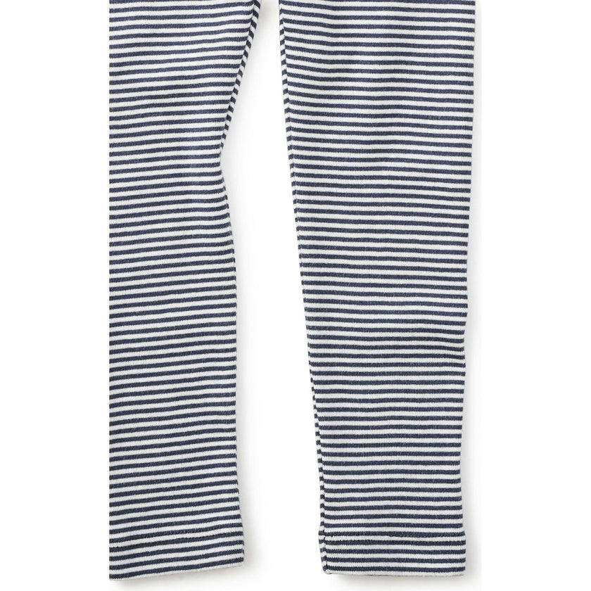 Striped Leggings, Blue