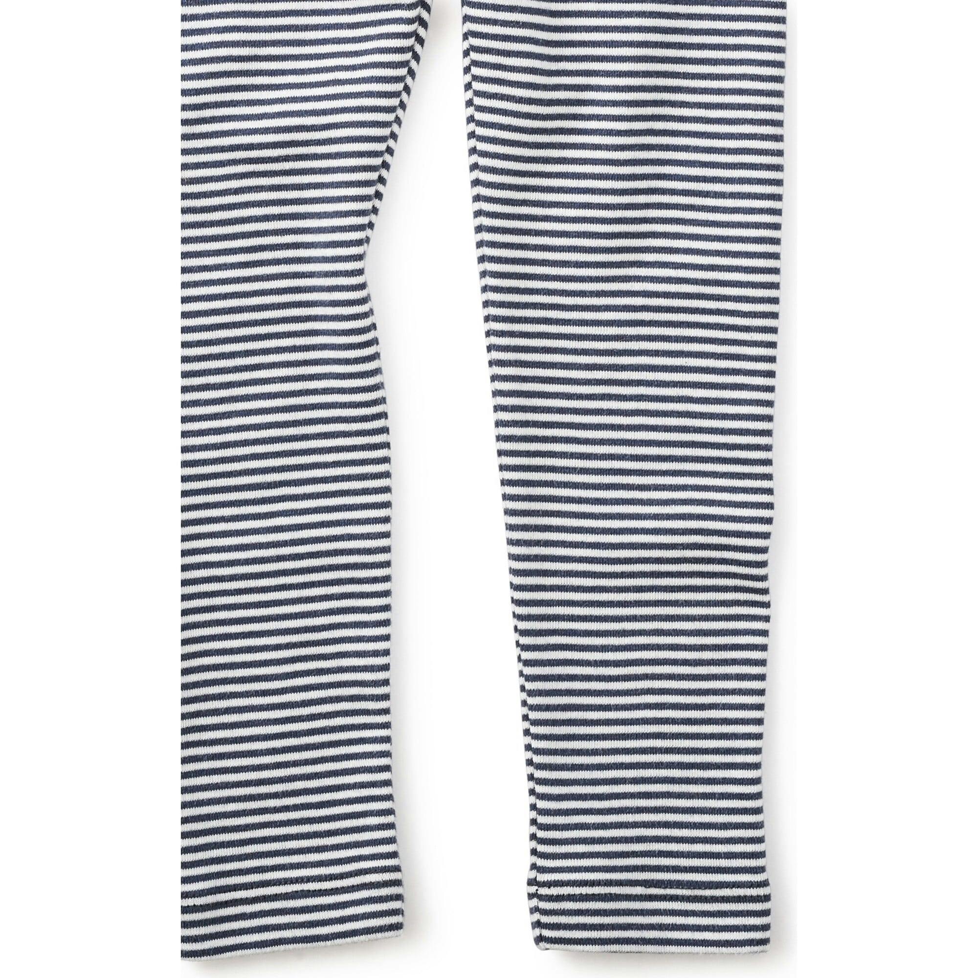 Striped Leggings, Blue