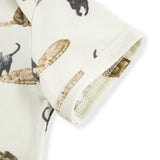 Cotton Stretch Short Sleeve One Piece