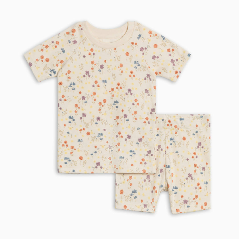 2-Piece Short Sleeve Jammie Set - Margot Floral / Barn + Sea