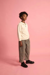 Fleece Polo Cream