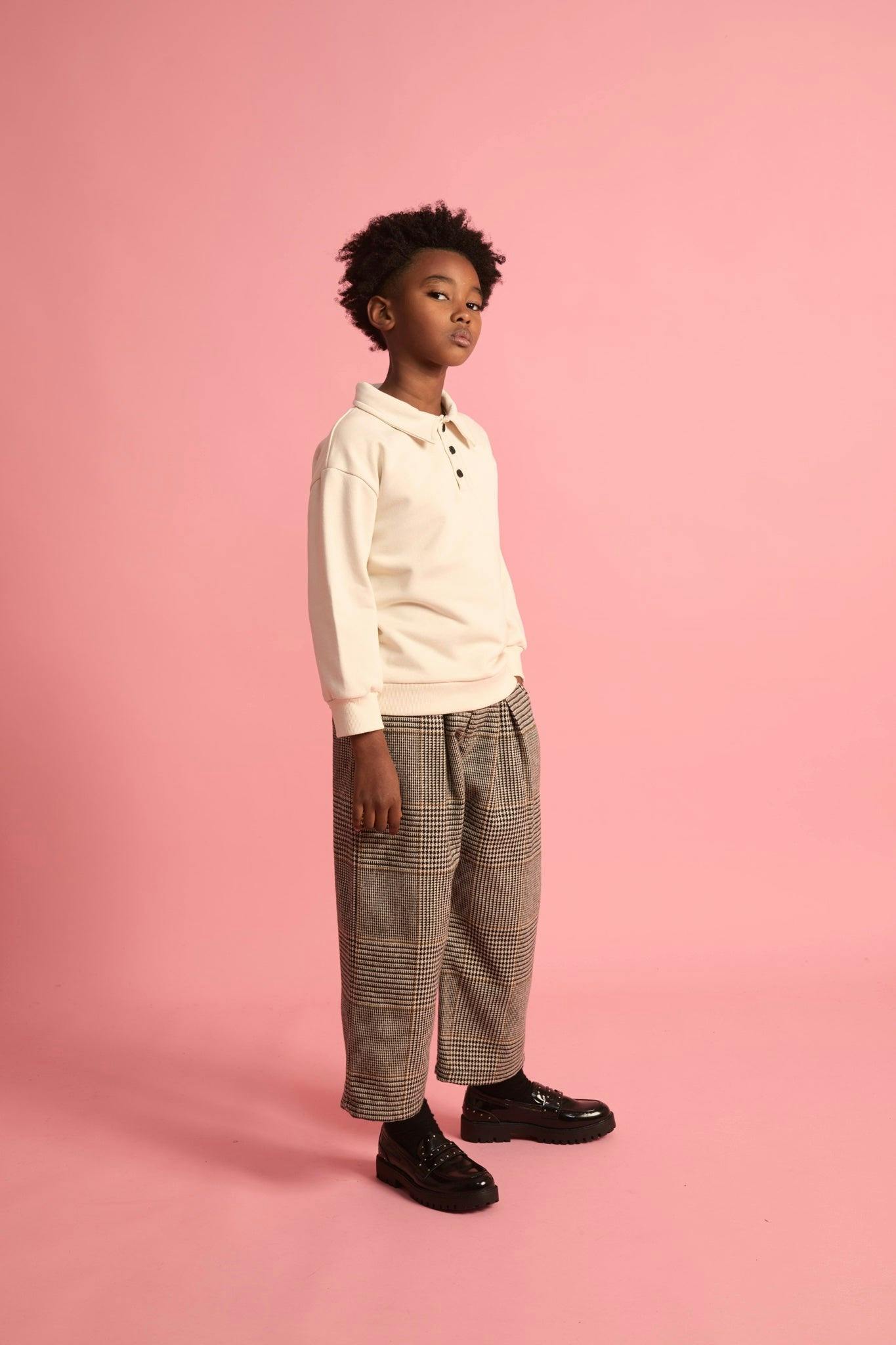 Fleece Polo Cream