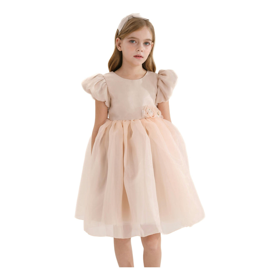 Champagne D'Amico Floral Teacup Dress