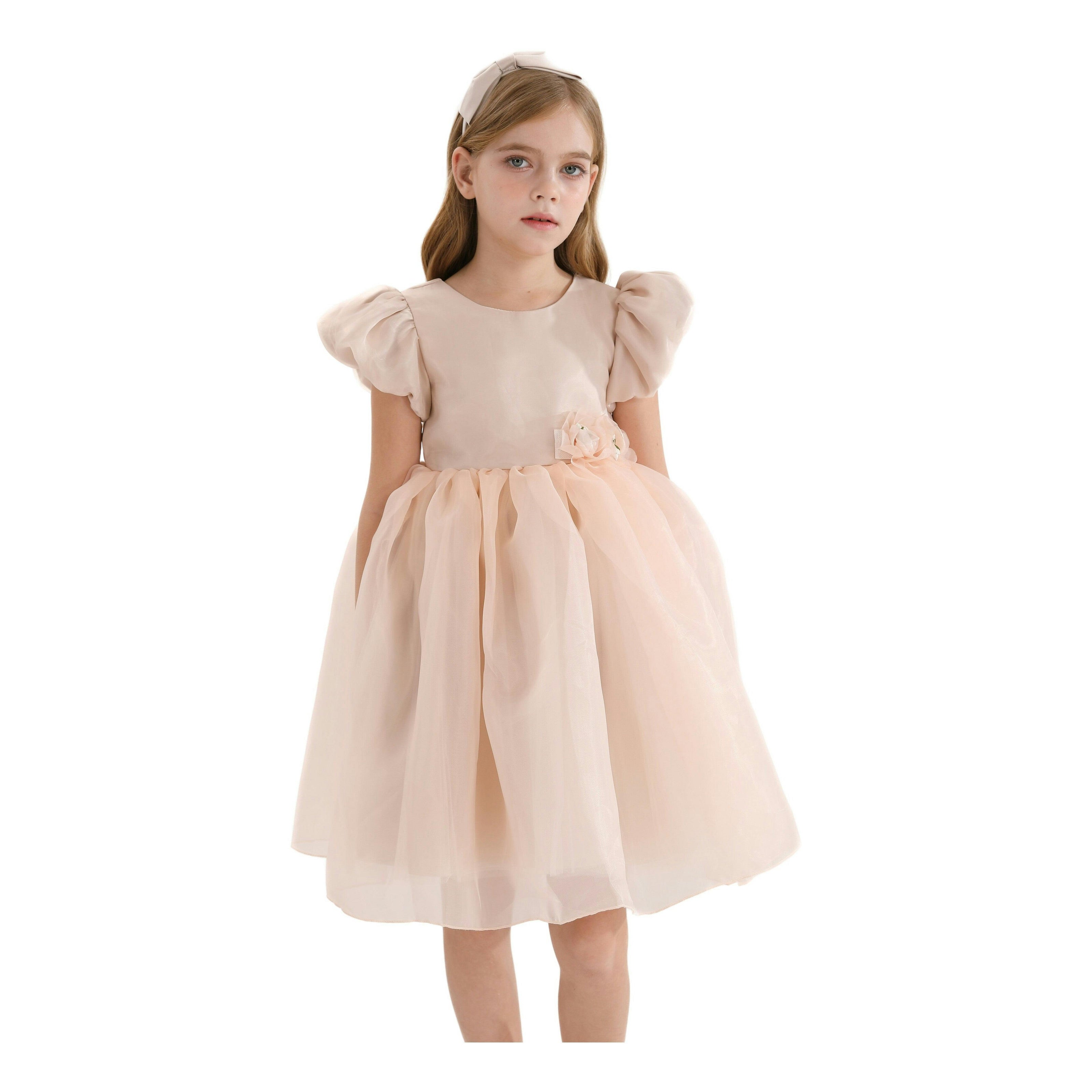Champagne D'Amico Floral Teacup Dress