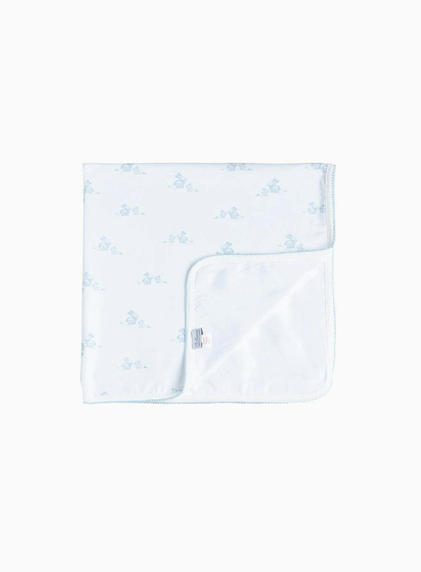 Baby Jersey Bunny Blanket in Pale Blue