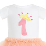 Peach Reina Birthday Dress