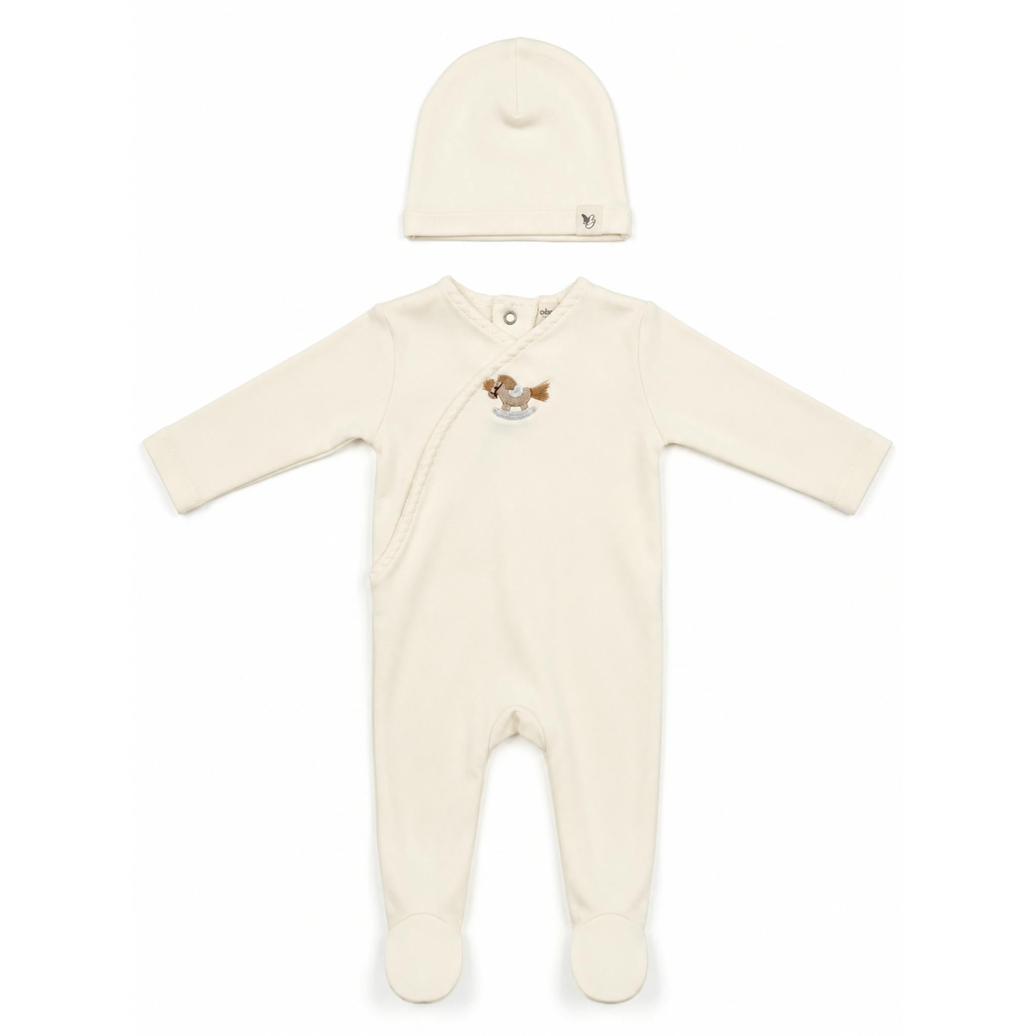 Honeybee, Flower & Rolling Horse Cotton Spandex Footie