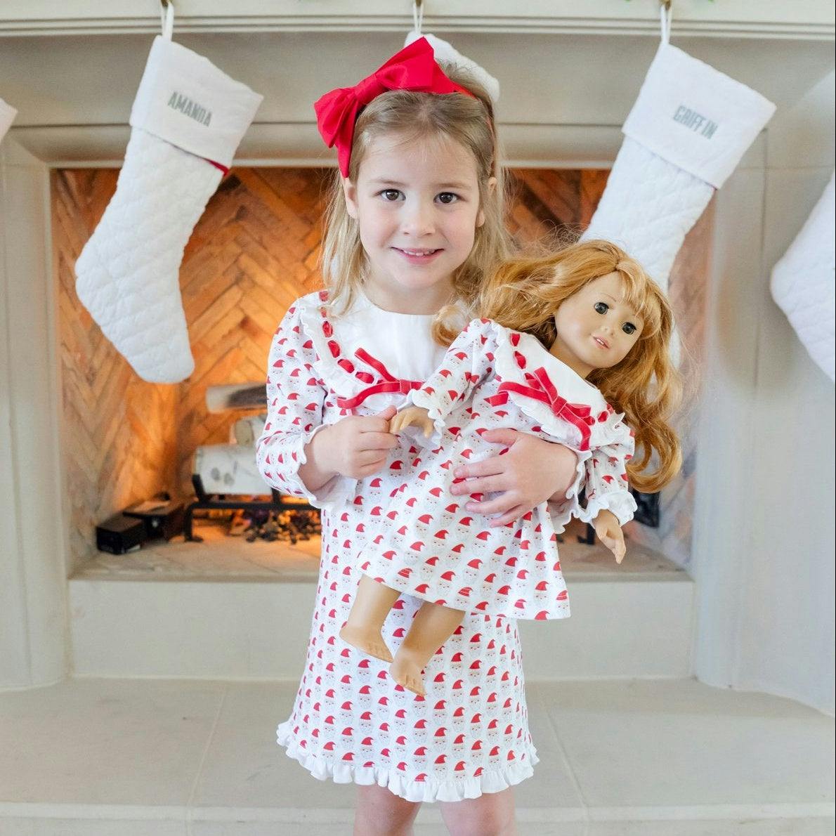 Emersyn Girls' Dress - Whimsical Santa