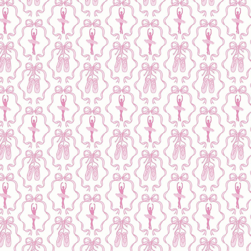 Lauren Girls' Underwear Set - Ballet and Bows/Light Pink