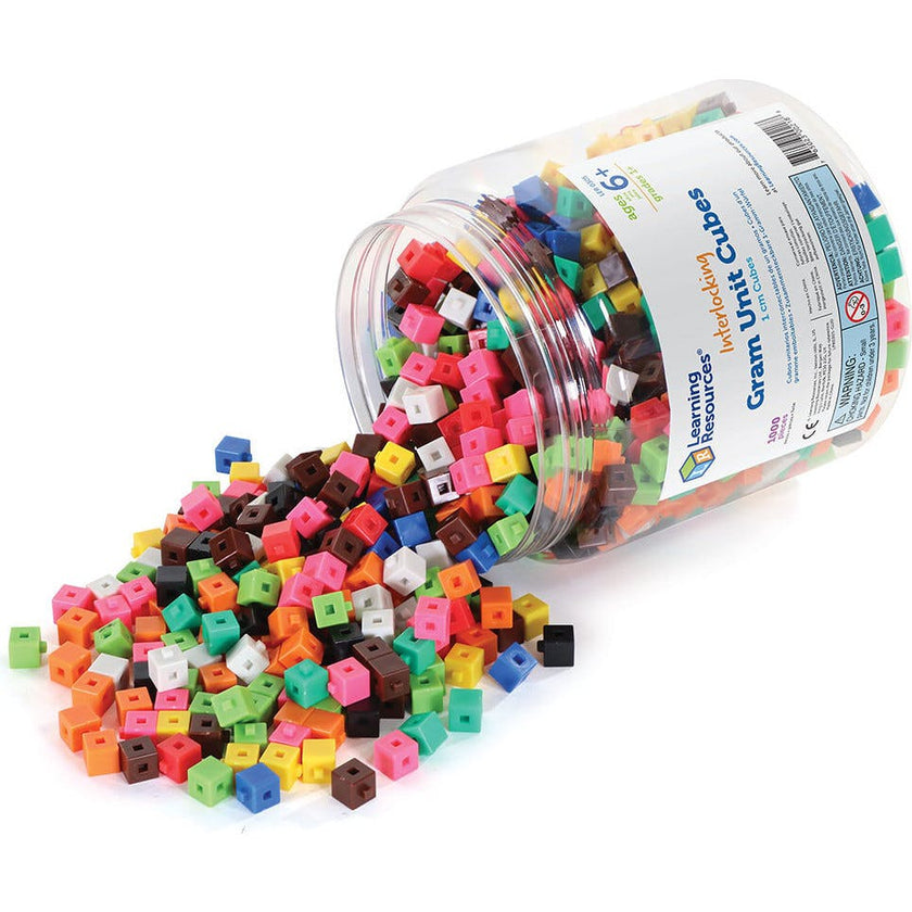 Interlocking Centimeter Cubes Set of 1000